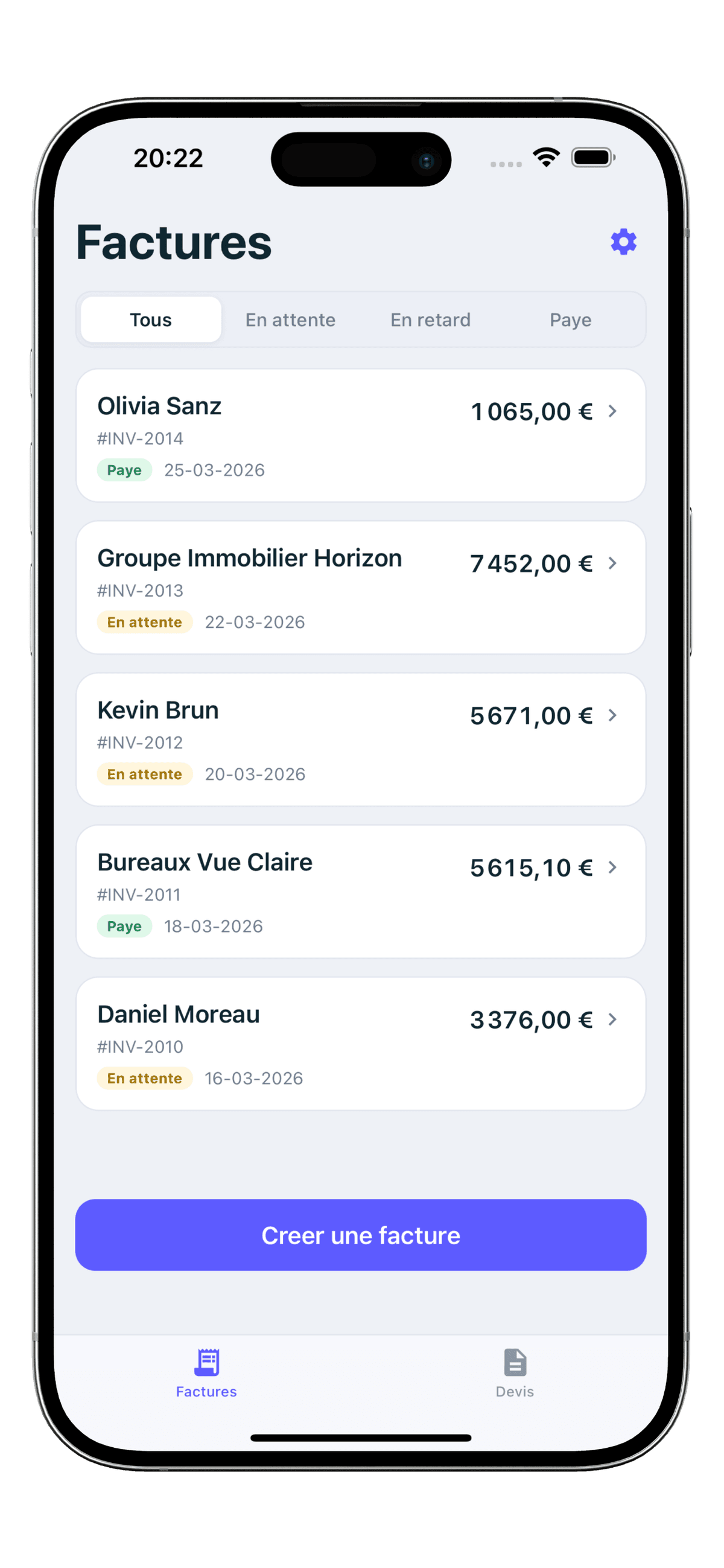 Créateur de Factures