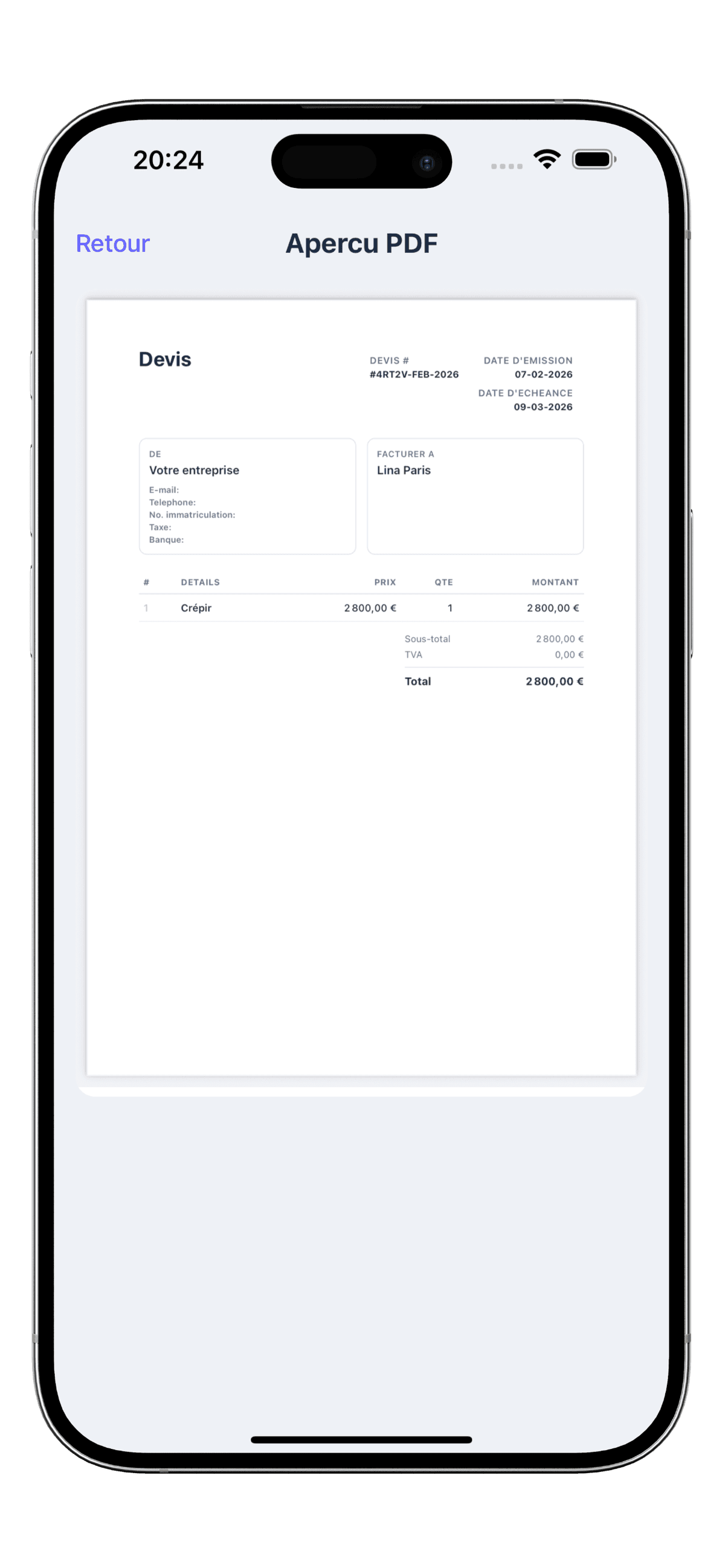 Envoyer Directement au Client