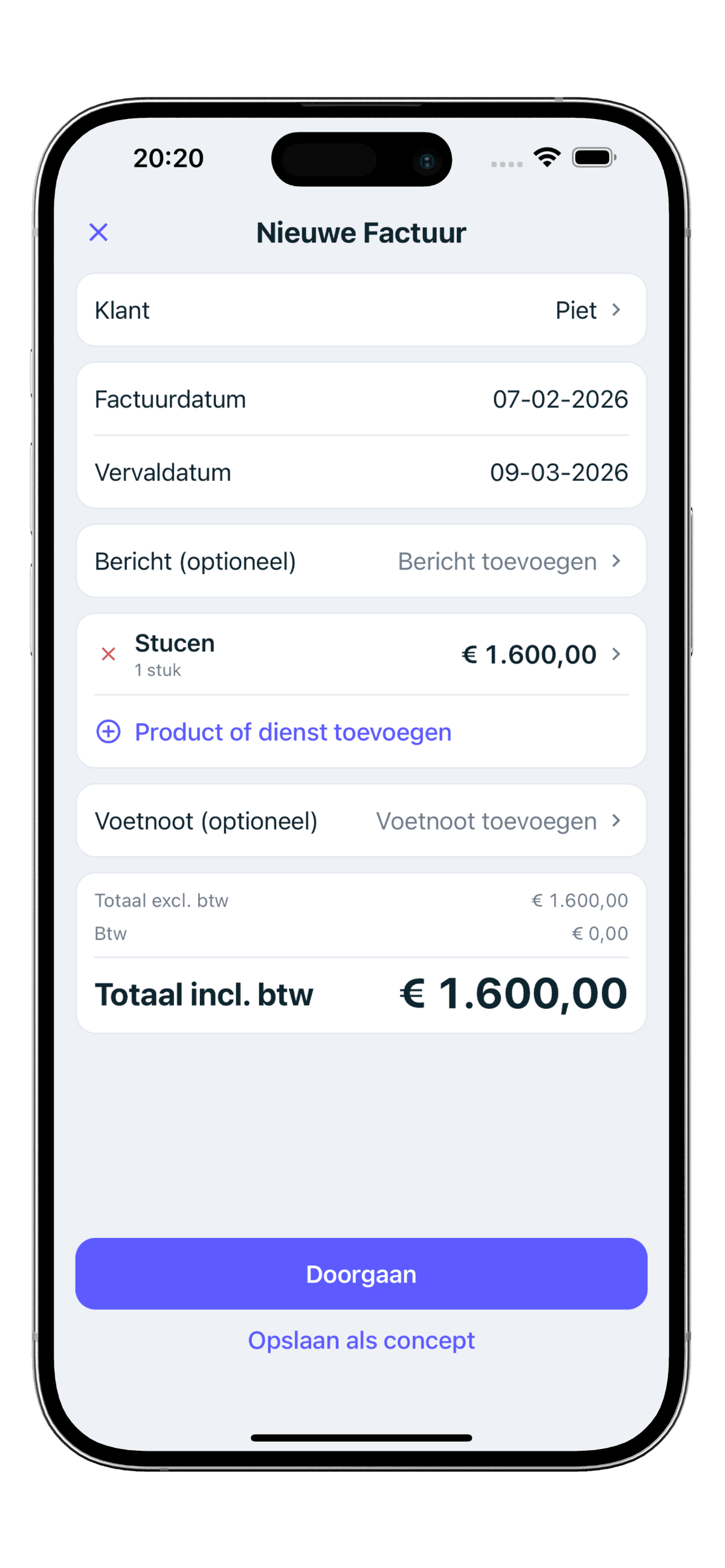 Offertes Maken